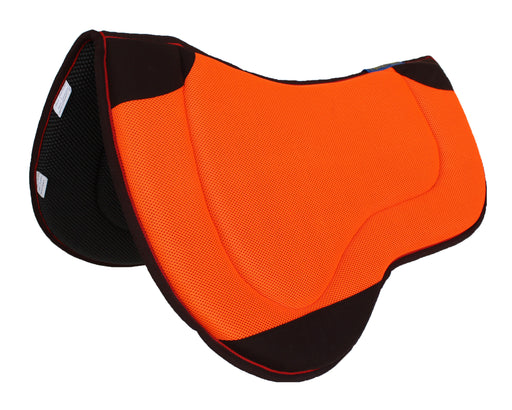 Horse SADDLE PAD Western Endurance Contoured Neoprene Orange 39196