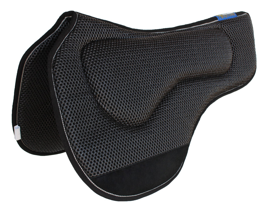Horse SADDLE PAD Professional Equine Western Round Skirt Barrel Neoprene 39198BK