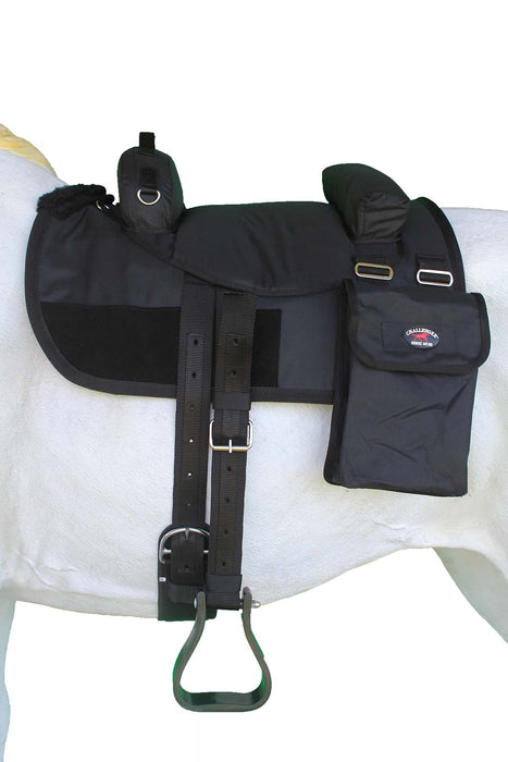 Horse Western Bareback Saddle Pad Trail w/ Pockets Girth Stirrups 39205