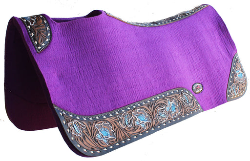 Horse SADDLE PAD Western Contoured Wool Felt Therapeutic 39206
