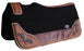 Horse Western Contoured Wool Felt Therapeutic Saddle Pad Black 39208