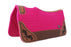 Horse 32" x 30" Western Contoured Wool Felt Therapeutic Saddle Pad Pink 39208PK