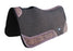 32x30 Horse SADDLE PAD Western Contoured Wool Felt Moisture Wicking Brown 39209