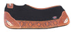 Horse 32" x 30" Western Contoured Wool Felt Therapeutic Saddle Pad Black 39216