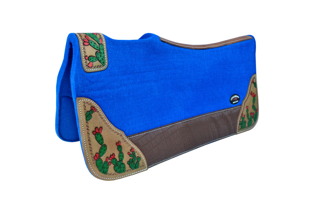 Horse 32" x 30" Western Contoured Wool Felt Therapeutic Saddle Pad 39218