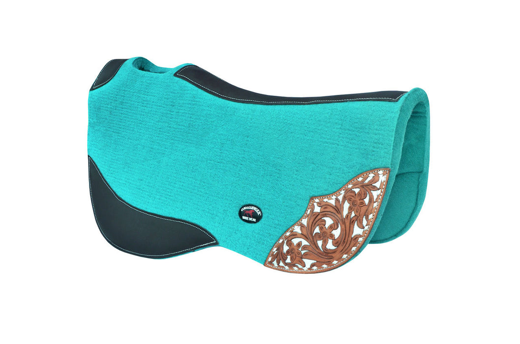 Horse 32" x 32" Western Contoured Wool Felt Barrel Saddle Pad 39223