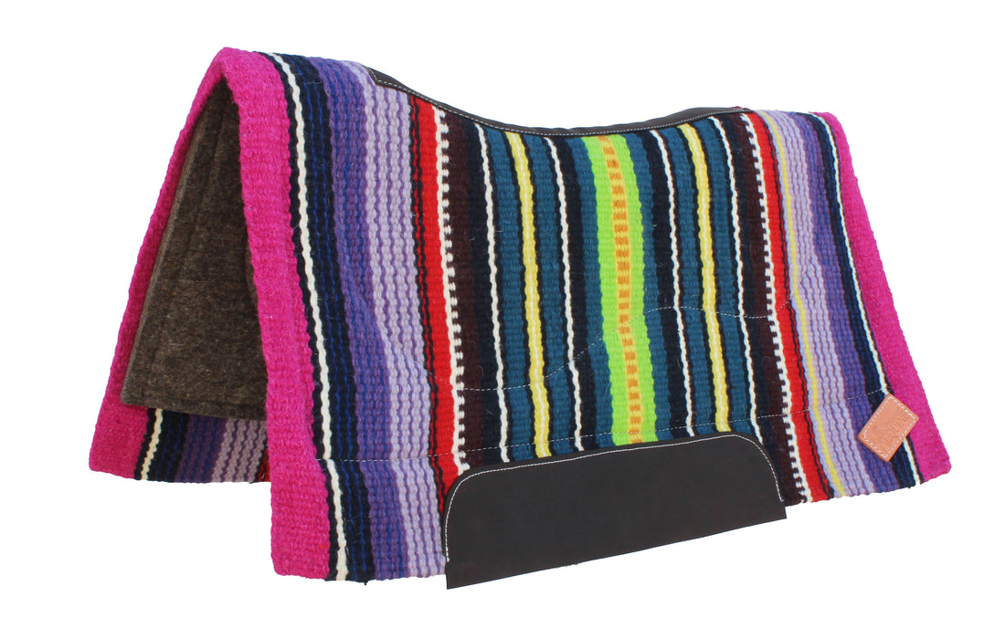 Horse Western Handwoven New Zealand Wool Contoured Felt Saddle Pad 3922HW