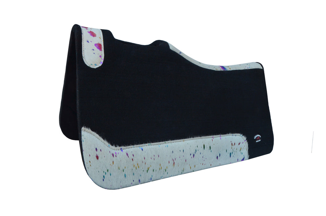 Horse 32" x 30" Western Contoured Wool Felt Therapeutic Saddle Pad 39233