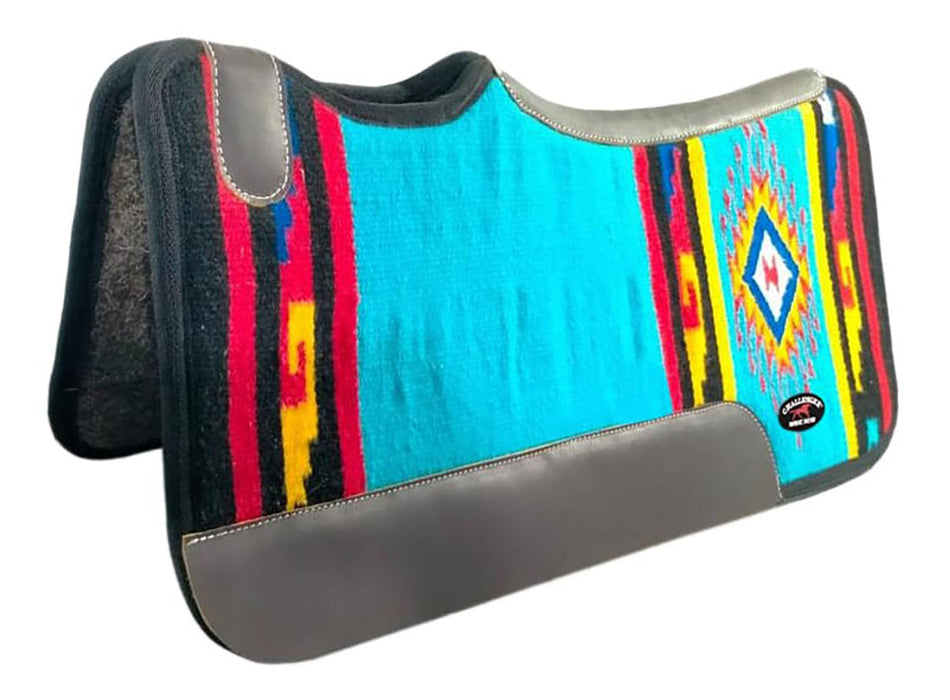 Horse 32"x30" Western Contoured Therapeutic Woven Wool Felt Saddle Pad 39251 39251