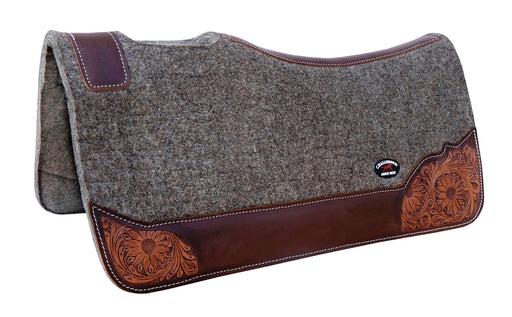 Horse 32"x30" Western Contoured Wool Felt Therapeutic Saddle Pad 39252