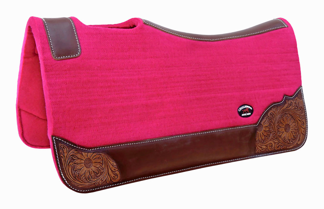 Horse 32"x30" Western Contoured Wool Felt Therapeutic Saddle Pad 39252