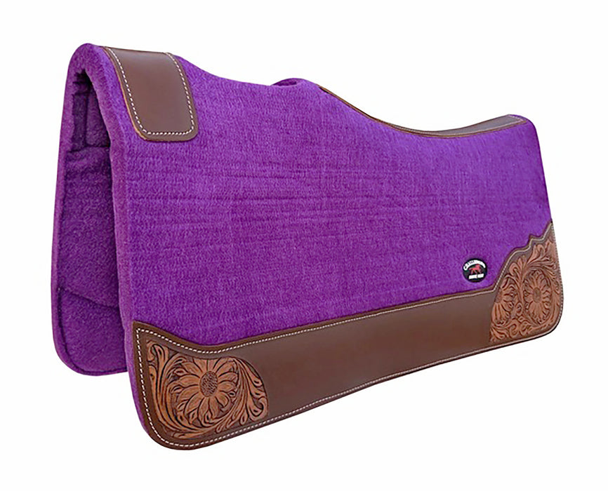 Horse 32"x30" Western Contoured Wool Felt Therapeutic Saddle Pad 39252