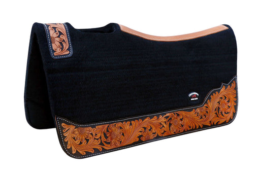 Horse 32"x30" Western Contoured Wool Felt Therapeutic Saddle Pad 39253