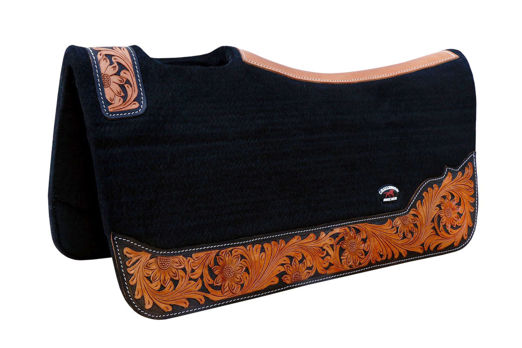 Horse 32"x30" Western Contoured Wool Felt Therapeutic Saddle Pad 39253