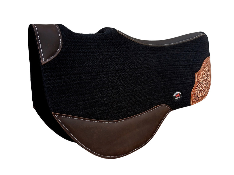 Horse 32"x32" Western Contoured Wool Felt Cotton Bareback Saddle Pad 39259