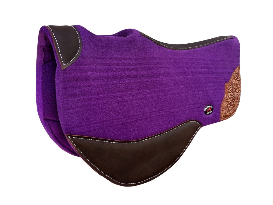 Horse 32"x32" Western Contoured Wool Felt Cotton Bareback Saddle Pad 39259