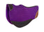 Horse 32"x32" Western Contoured Wool Felt Round Barrel Saddle Pad Black 39259