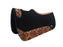 Challenger 30x30 Contoured Wool Felt Western Saddle Pad Embossed Wear Leathers 3926CON