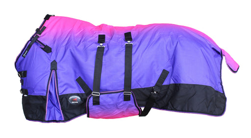 84"  1200D Turnout Medium-Weight Fleece Lined Bellyband Horse Winter Sheet 393LG