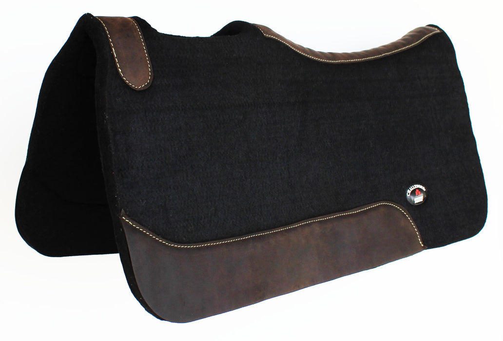 Challenger 32" Horse Western Contoured Wool Felt Therapeutic Saddle Pad 3981