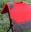 Challenger Horse Western Contoured Wool Felt Therapeutic Red Saddle Pad 3981