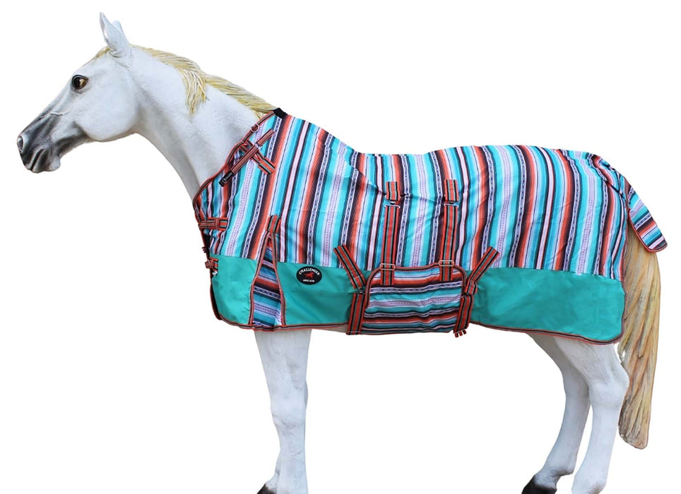 82" 1200D Turnout Lightweight Medium Bellyband Horse Winter Sheet Fleece Lining Serape 399LG