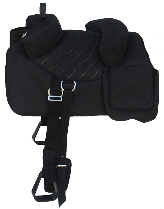 Horse Western Deluxe Bareback Trail Saddle Pad w/ Pockets Girth Stirrups 39TS07