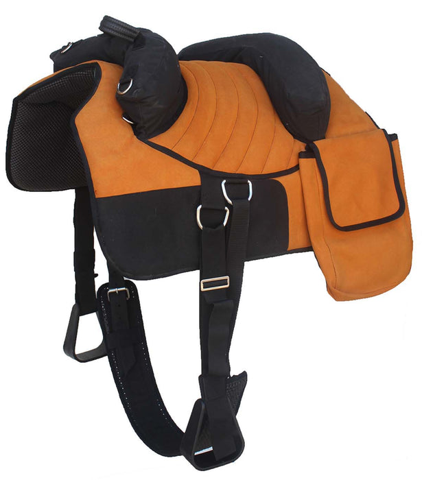 Horse Western Deluxe Bareback Trail Saddle Pad w/ Pockets Girth Stirrups 39TS07