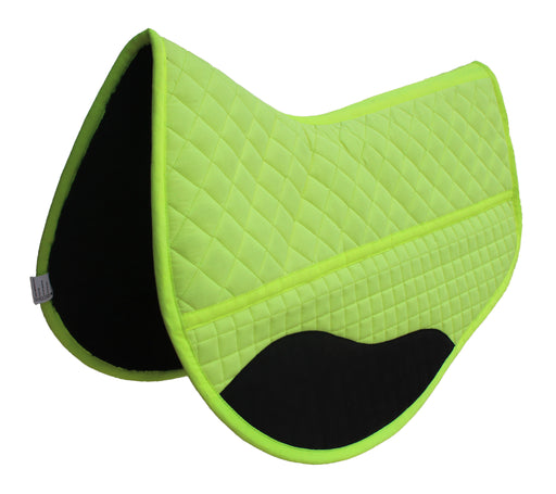 Horse Western Quilted Fleece Lined Contoured Barrel Saddle Pad Black 39TS11