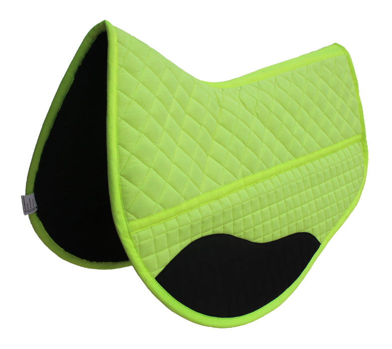 Horse Western Quilted Fleece Lined Contoured Barrel Saddle Pad Black 39TS11