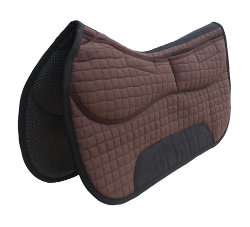 Horse SADDLE PAD 26" x 16" Neoprene Comfort Padded Quilted Removable Foam Inserts 39TS12