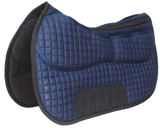 26" x 16" Western Quilted Neoprene Saddle Pad w/ Foam Inserts Navy 39TS12NV