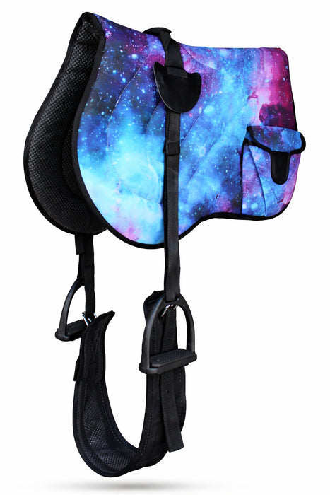 Horse Neoprene Padded Anti-Slip Breathable Galaxy Bareback Saddle Pad 39TS25