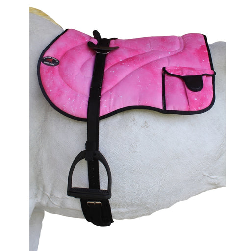 Horse Neoprene Padded Anti-Slip Breathable Pink Bareback Saddle Pad 39TS26