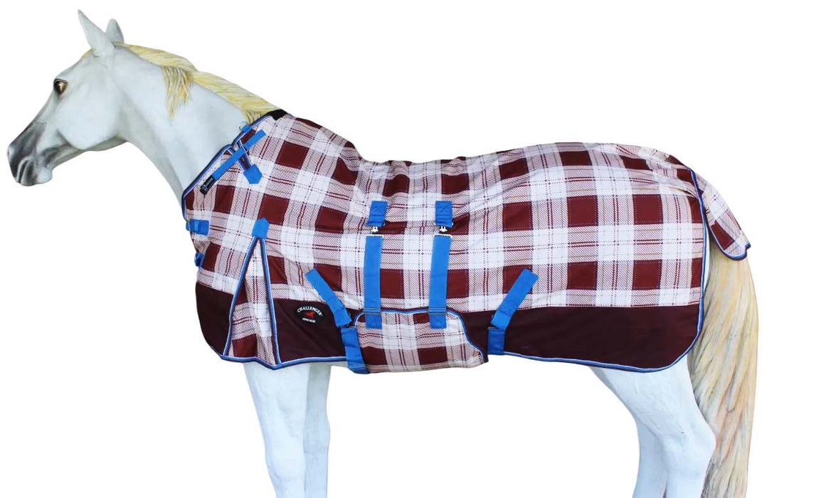 1200D Waterproof Turnout Fleece Lined Medium Weight Horse Blanket Medium Weight
