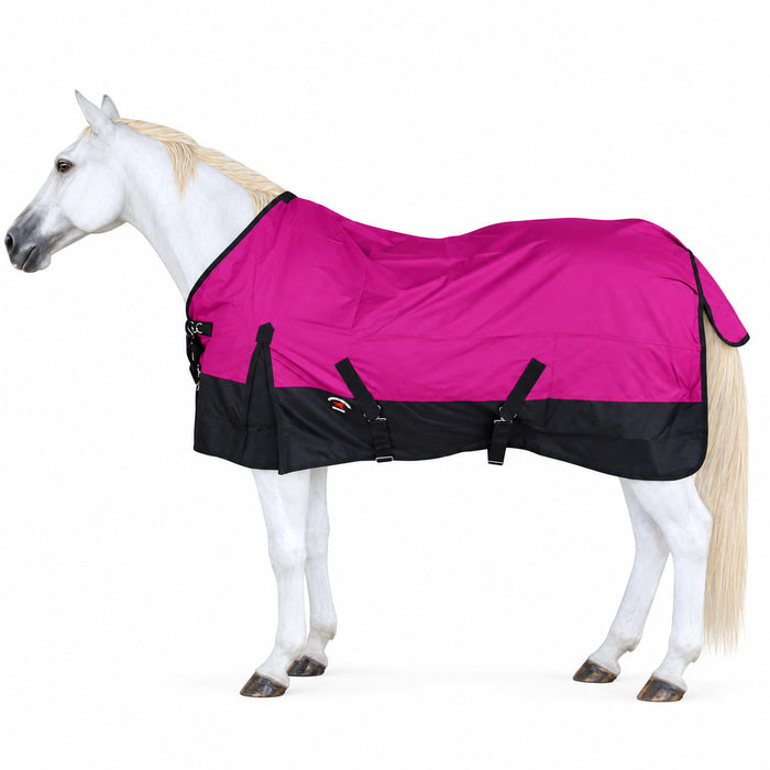 1200D Turnout Waterproof Rain Light-Weight Sheet Horse Blanket0g No Fill 1200D Economy Sheet