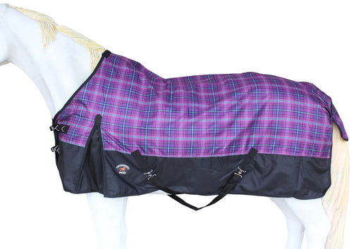 1200D Turnout Waterproof Rain Light-Weight Sheet Plaid Horse Blanket