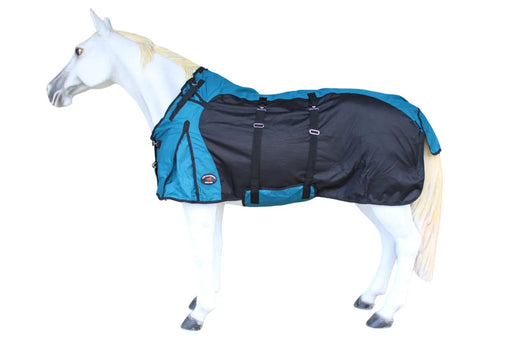 Horse 1200D Turnout Sheet Waterproof, Breathable, Light-Weight Rain Blanket with Bellyband, Ripstop Outer Shell