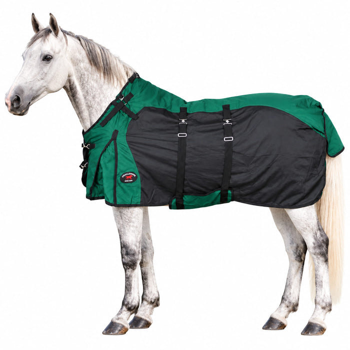 Horse 1200D Turnout Sheet Waterproof, Breathable, Light-Weight Rain Blanket with Bellyband, Ripstop Outer Shell0g No Fill Solids Bellyband