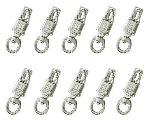 3/4" x 4-3/8" Nickel Plated Iron Heavy Duty Swivel Panic Snaps 40321