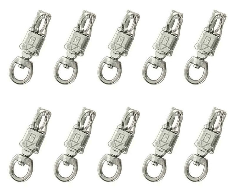 3/4" x 4-3/8" Nickel Plated Iron Heavy Duty Swivel Panic Snaps 40321