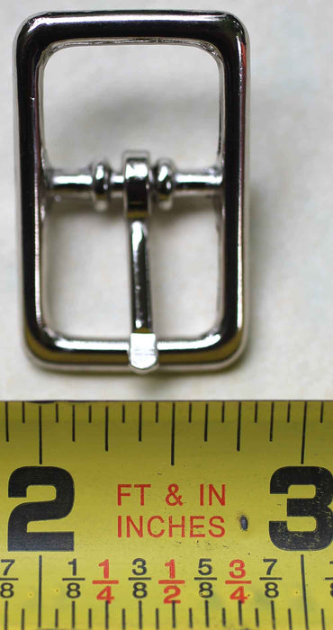 5/8" Center Bar Buckle Nickel Plate Horse Saddle Tack Hardware High Grade 40327