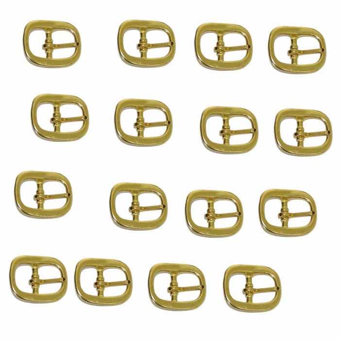 3/4" Center Bar Roller Buckle SOLID BRASS Collar Tack Reins (PACK OF 5) 40349
