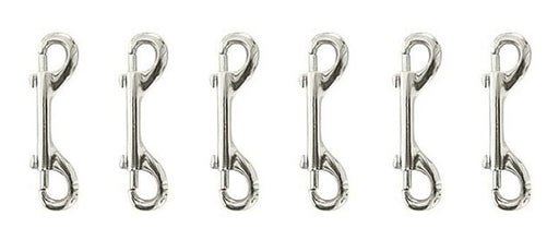 4-3/4" Nickel Plated  Double Ended Bolt Snaps for Horse Trailer, Outdoors 40361