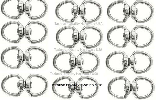 25 Pcs Round Eye Swivel Clip Snaps Steel Alloy Hardware 1" X 3-1/8 40376