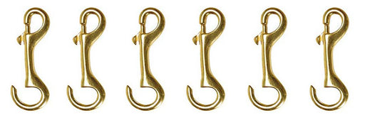 5/8" x 4' Solid Brass Open Ended Trigger Bolt Snaps for Horse Trailer, Outdoors 40386