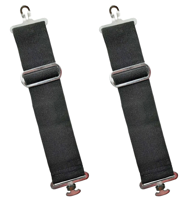 Set of 2 Horse Blanket Sheet Elastic Belly Surcingle Extenders Black 403BS10BK