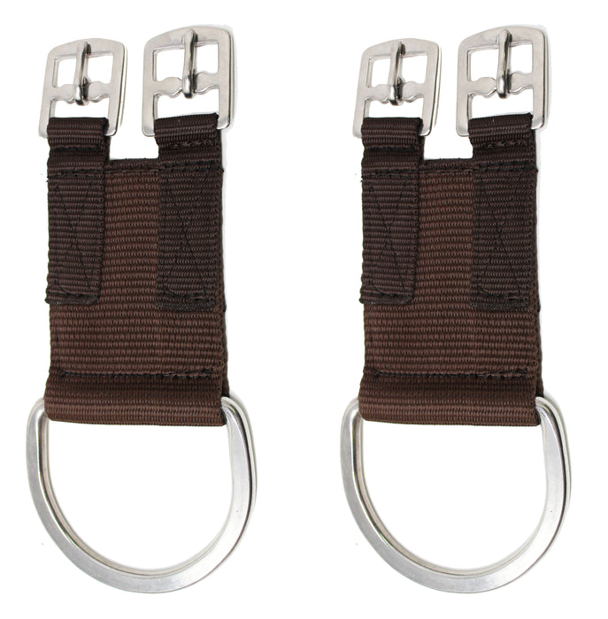 Horse Set of 2 Nylon Western English 1" Dual Buckle Girth Converter 403GC01