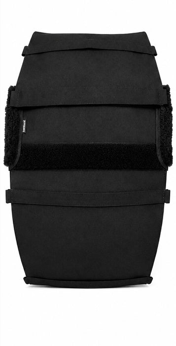 Challenger Horse Belly Guard Wrap, Breathable Flexible Fabric with Fleece Lining, Small/Medium, Black 403GUARD