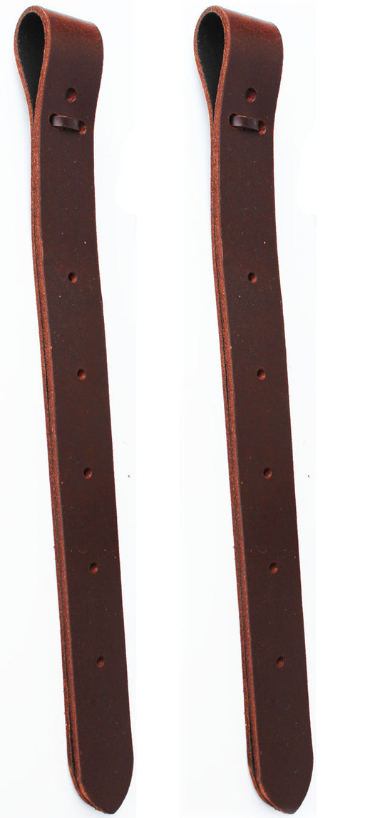 Horse 18" Western Saddle Off Billet Latigo Leather Cinch Tie Strap (2 PCS) 40413